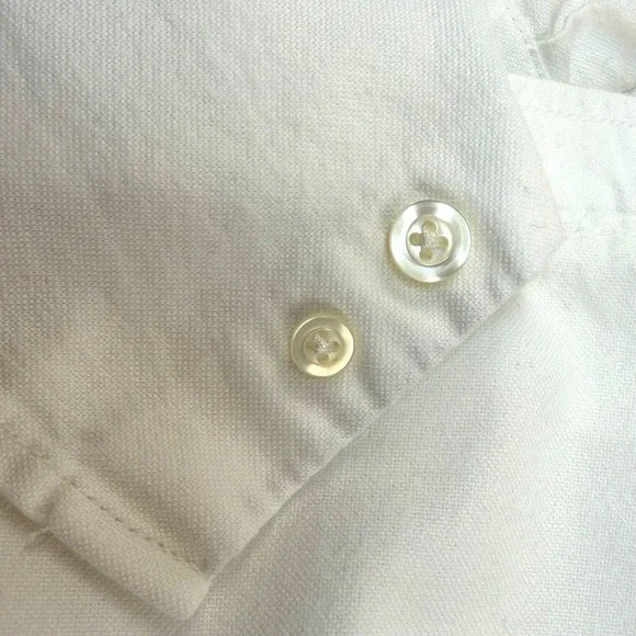 Old Navy Men's Regular Fit Oxford Shirt Stretch White, Long Sleeve, XL - Picture 7 of 14